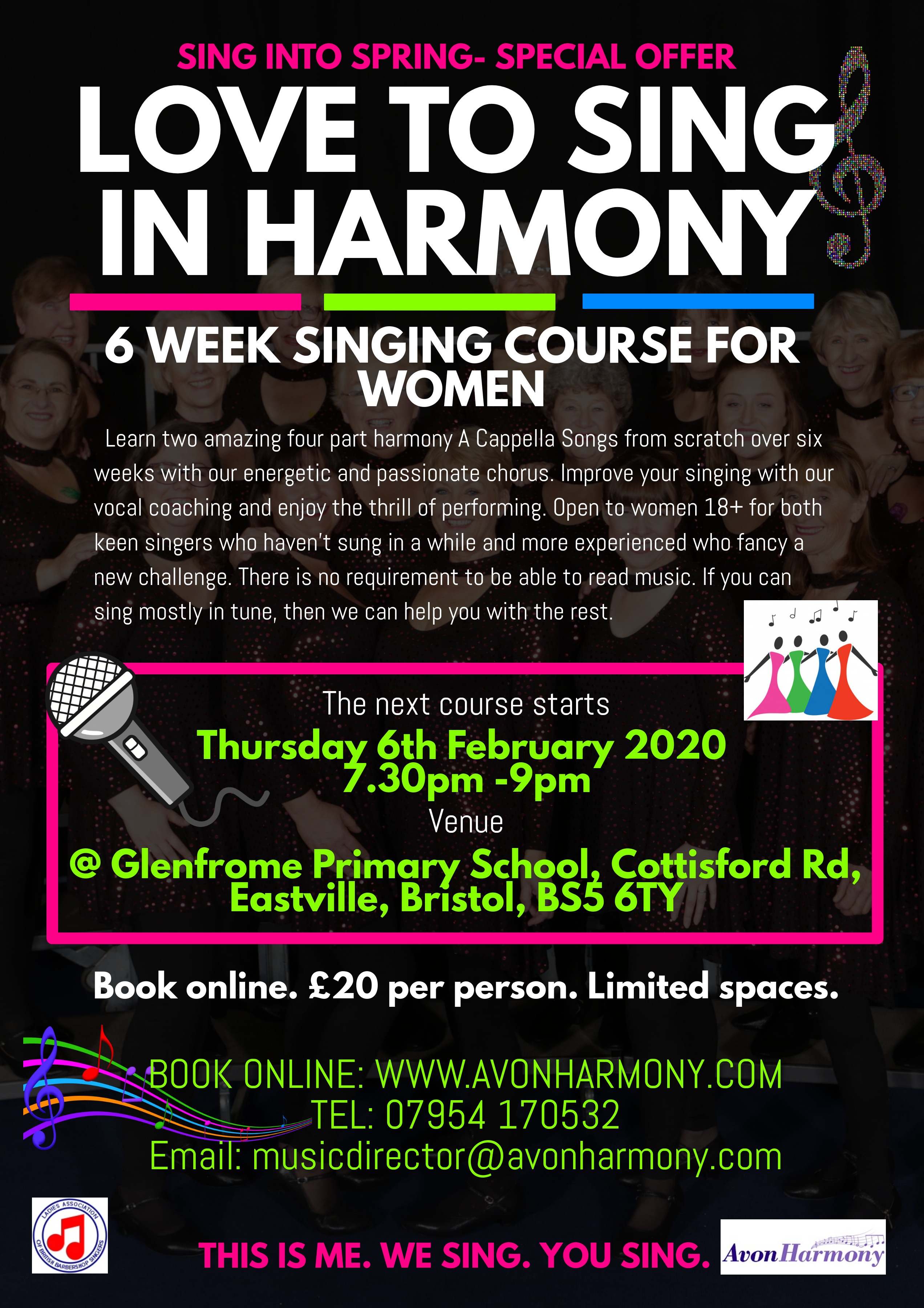Love To Sing Workshops Feb-March 2020