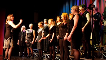 Avon Harmony A Cappella Choir singing